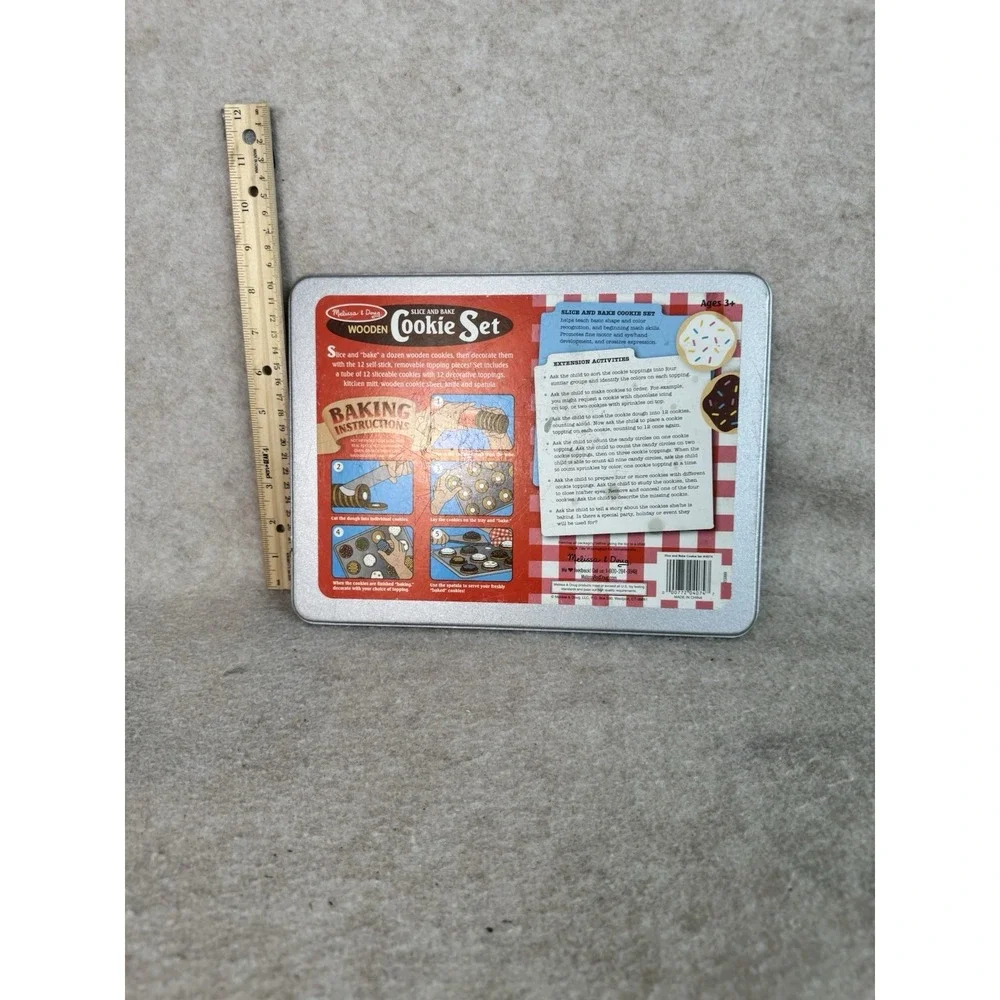 Melissa & Doug Vintage Cookie Baking Tray‎ Toy Cookies Pretend Play Used